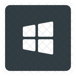  Windows  button  Icon  of Glyph style Available in SVG PNG 