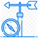 Windrichtung Windrose Sturmrichtung Symbol