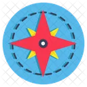 Compass Windrose Magnetic Tool Icon