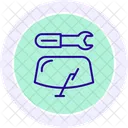 Windshield Repair Line Icon Icon