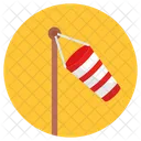 Meteorology Wind Speed Flag Windbag Icon
