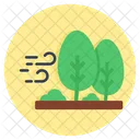 Windstorm Broken Tree Natural Disaster Icon