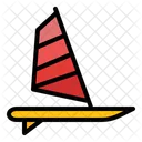 Windsurf Windsurfing Boat Icon