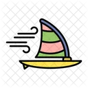 Surfing Sport Boat Icon