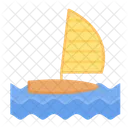 Surfing Sport Boat Icon