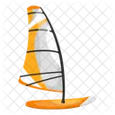 Windsurfboot Windsurfbrett Segelboot Symbol