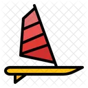 Windsurfen Windsurfen Boot Symbol