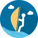 Windsurfing Sport Water Icon