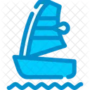 Windsurf Agua Deportes Icono