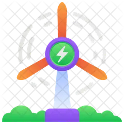 Windkraftanlage  Symbol