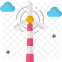 Eine Windturbine Symbol