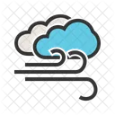 Windy Cloudy Wind Icon