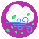 Windy Cloud Windstorm Windy Season Icon