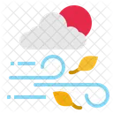 Wind Windy Leaf Icon
