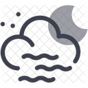 Moon Cloud Slow Wind Windy Night Cloudy Night Icon