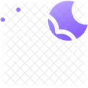 Moon Cloud Fast Wind Windy Night Night Icon