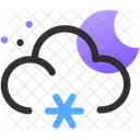 Windy Night Night Wind Icon