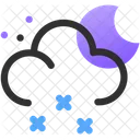 Windy Night Cloudy Night Cloud Icon