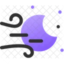 Windy Night Windy Cloud Windy Weather Icon