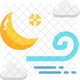Windy night  Icon