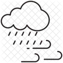 비바람 날씨 비 아이콘