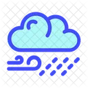 Wind Rain Cloud Weather Icon