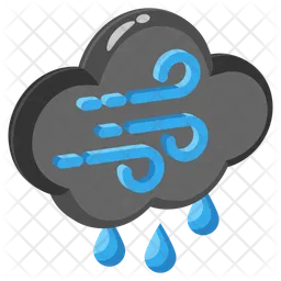 Windy Rain  Icon