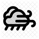 Windy Rain Rain Cloud Icon
