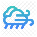 Windy Rain Weather Sky Icon