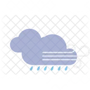 Windy Rainy Weather Cloud Icon