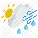 Windy Weather Weather Forecast Climate Icon