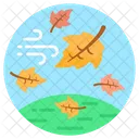 Windy Weather Windstorm Forest Storm Icon