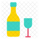 Wine Wine Bottle Wine Glass Icon