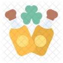 Wine Clover St Patrick Day Icon