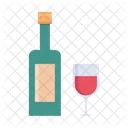 Glass Party Bottle Icon