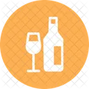 Wine Glass Wine Bottle Icon