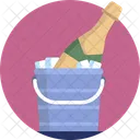 Wine Ice Bucket New Year Icon