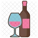 Wine Wine Bottle Black Current Icon