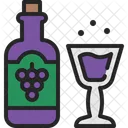 Wine Glass Bottle Icon