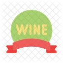 Wine Ribbon Alcohol Icon