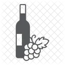 Wine Bottle Grpae Icon