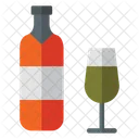 Wine Bottle Alcoholic Drinks Icon