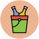 Wine Bucket Bottles Icon