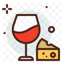 Wine And Cheese  Icon