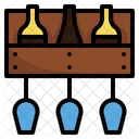 Wine Bar Shelf Icon
