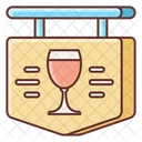 Wine Bar Board Icon