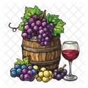 Wine Barrel Barrel Wine Icon