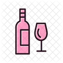 Wine Bottle Alcohol Beverage Icon