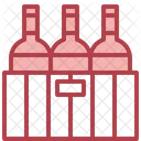 Wine Bottles Crate  Icon