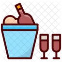 Bucket Restaurant Wine Icon